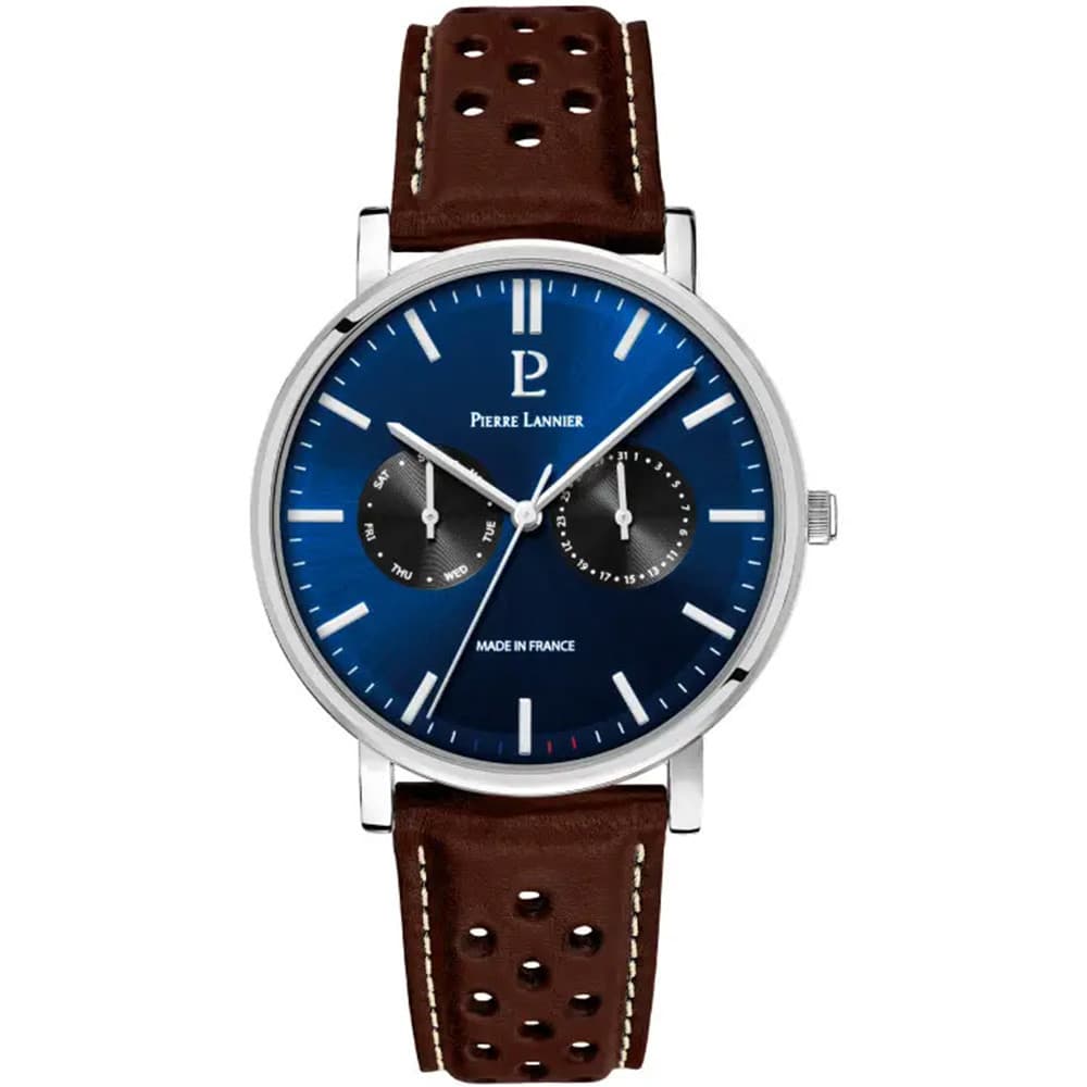 Pierre Lannier Montre Pierre Lannier Collection Essential en Cuir Marron
