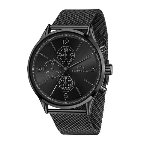 Chronostar Montre Homme CHRONOSTAR DANDY en Métal Noir