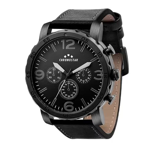 Chronostar Montre Homme CHRONOSTAR TOBEDEFINE en Cuir Noir