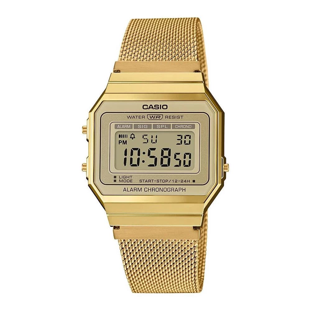 Casio Vintage — boîtier doré carré