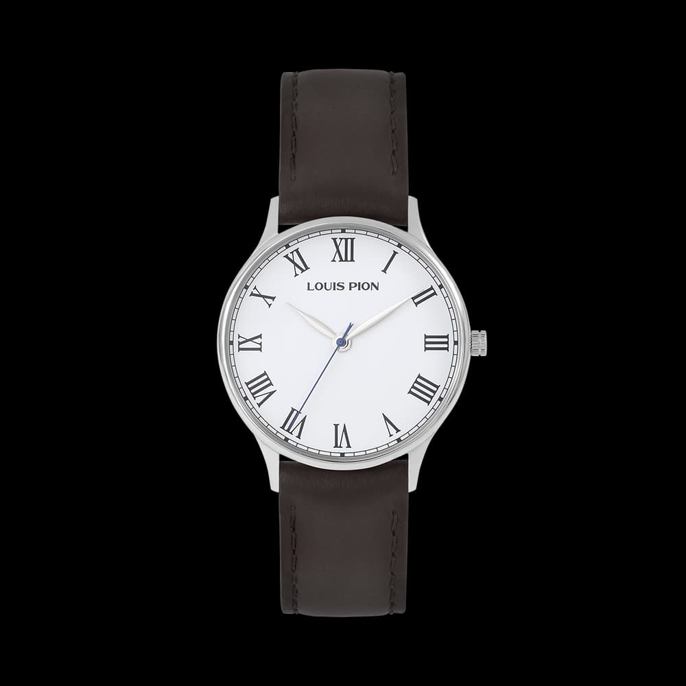 Louis Pion Montre quartz Homme Hector Blanc