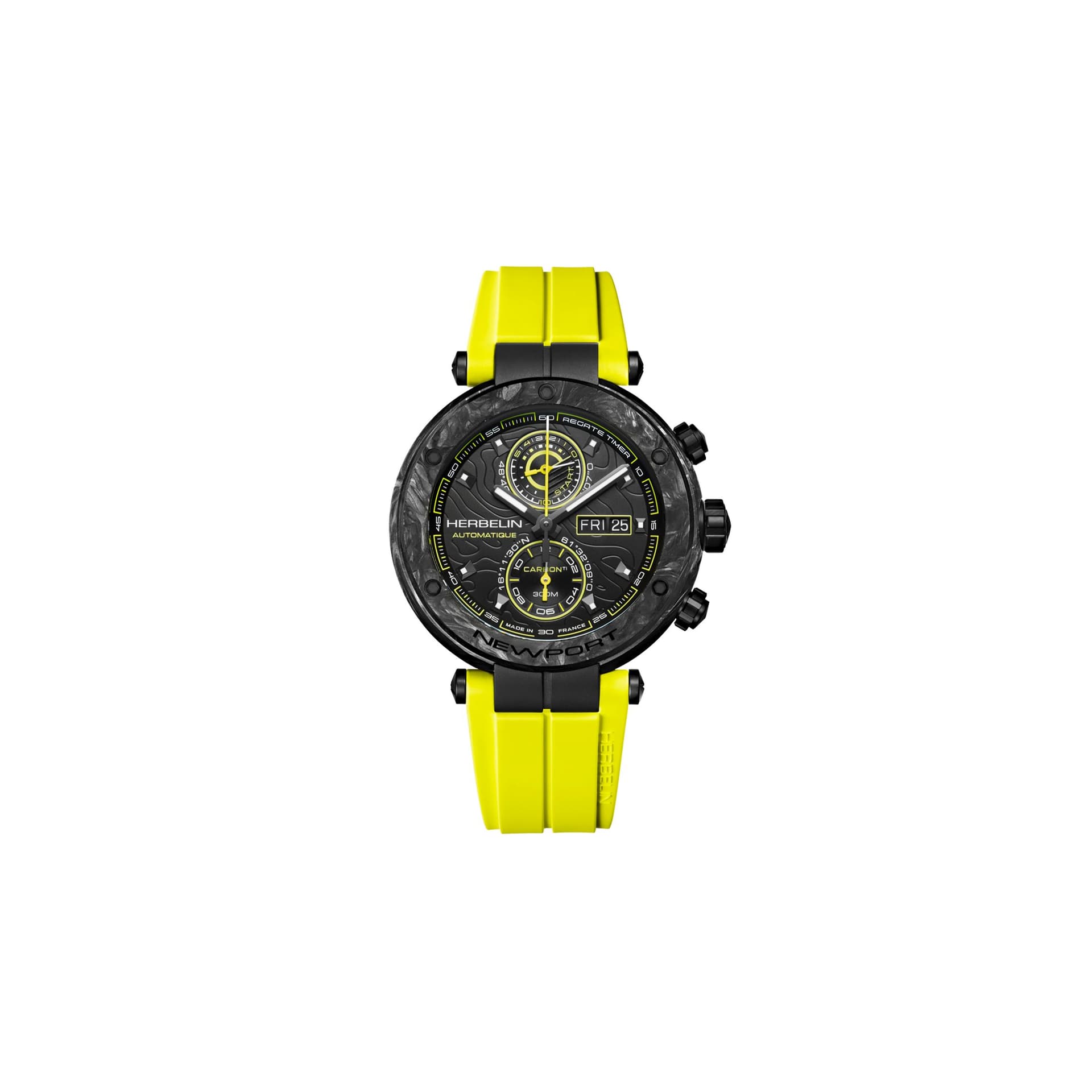 Michel Herbelin Montre Herbelin Newport Carbon Titanium Homme Automatique - 288CTN14CY