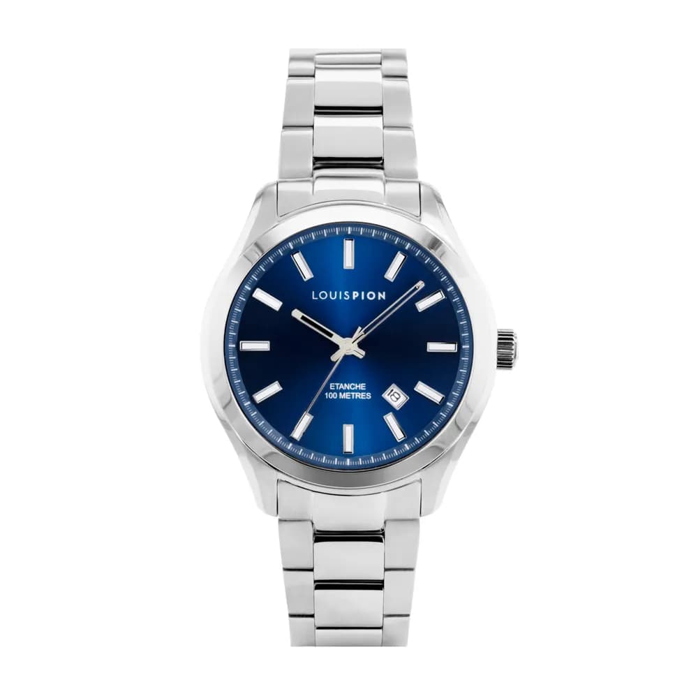 Louis Pion Montre quartz Homme Adrien Bleu