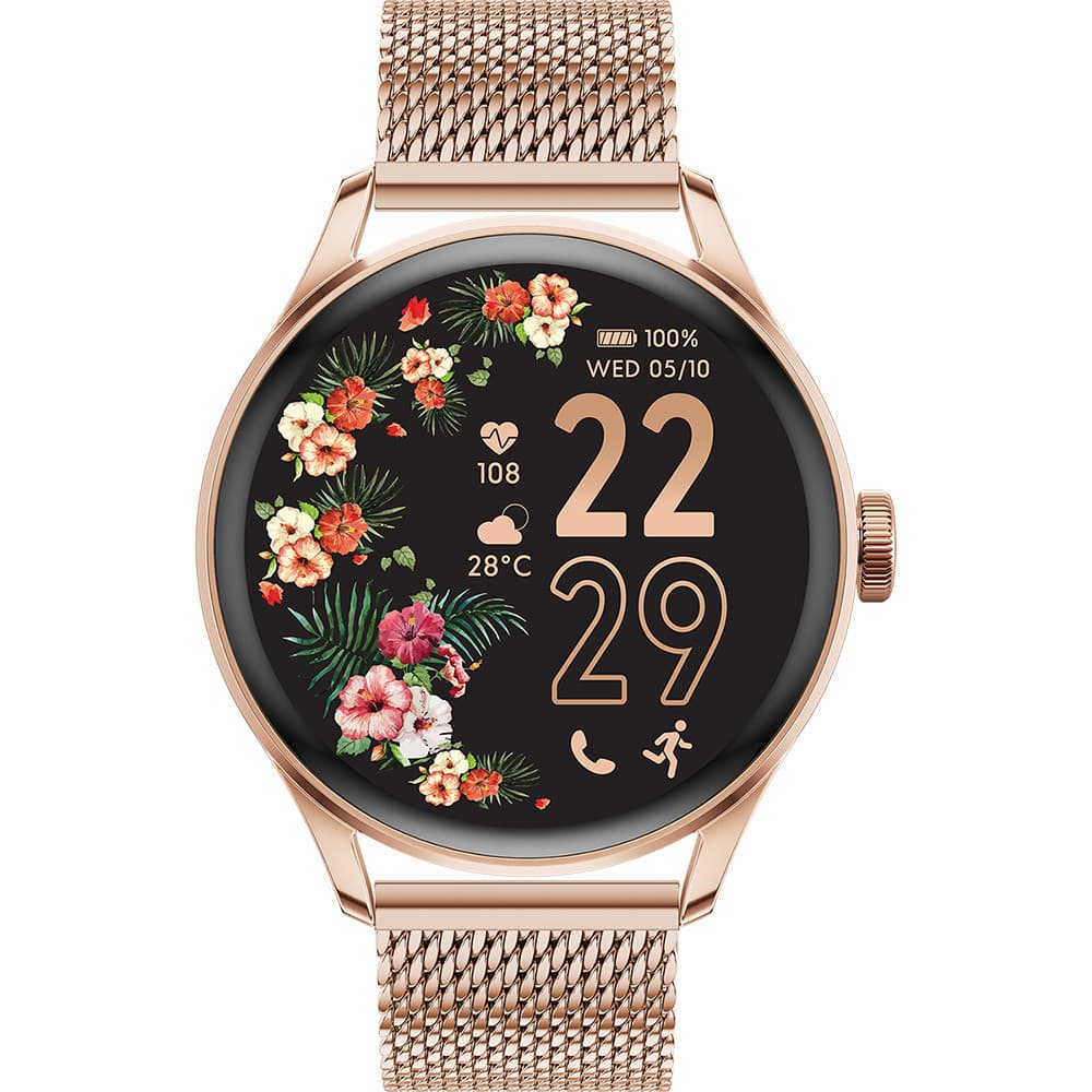 Ice Watch Montre Connectée Ice Watch Collection Ice Smart en Métal Doré Rose