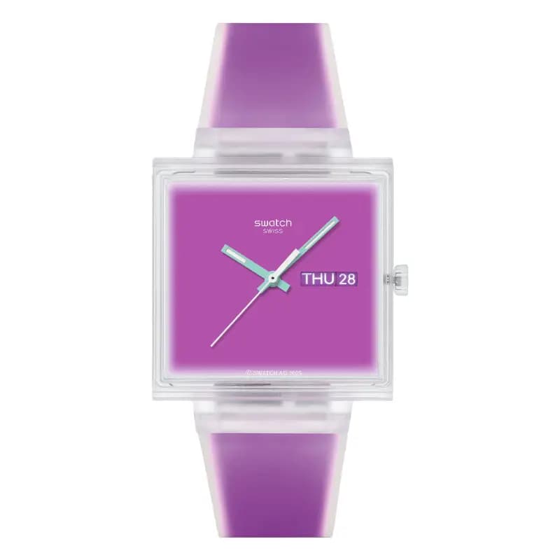 Swatch Montre What If...See Thru Magenta ? SO38K705
