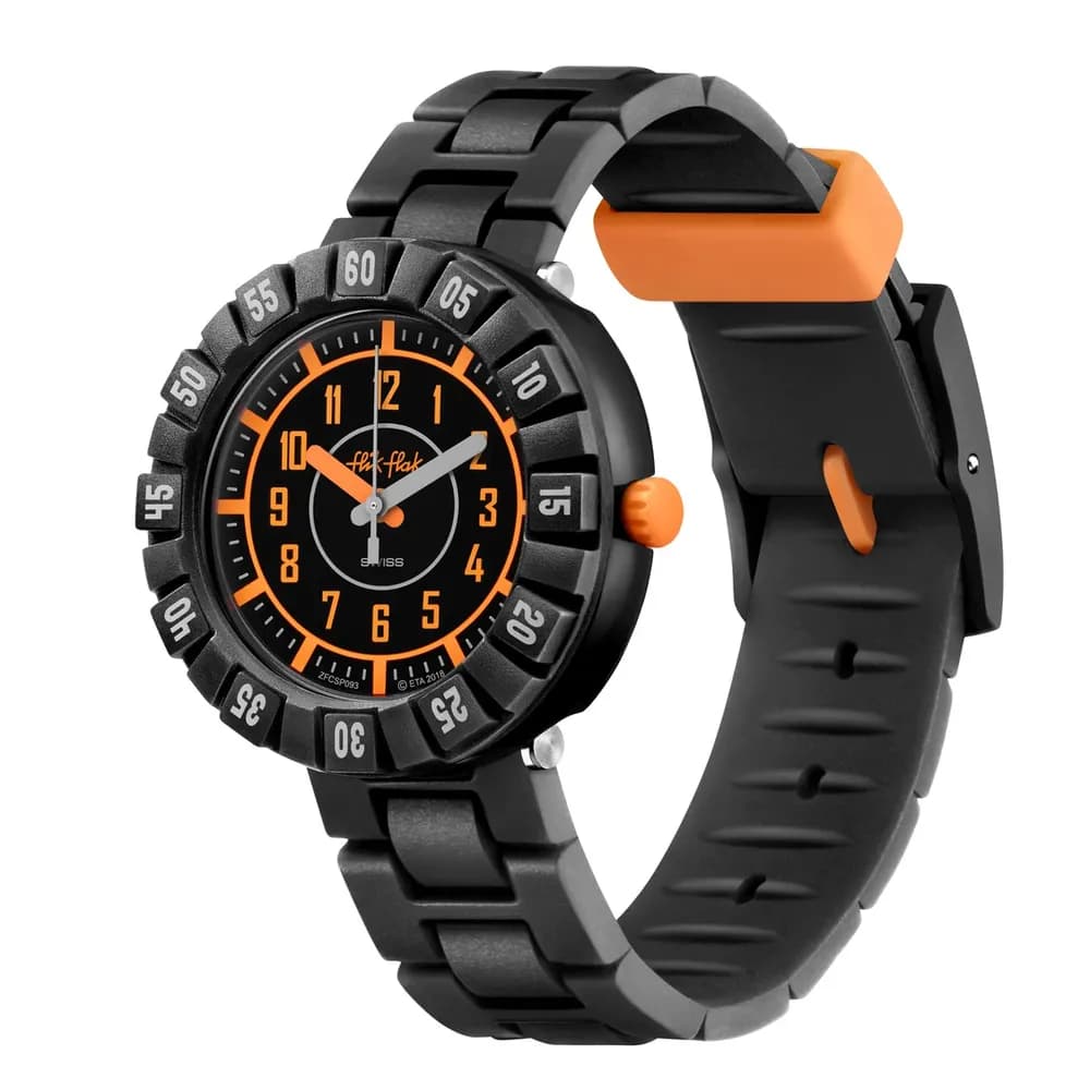 Flik Flak Montre Enfant Futuristic Noir