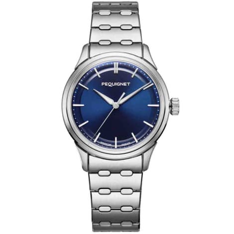 Pequignet Montre Pequignet Royale Paris Calibre Initial Cadran Bleu - 9106373-ACIER
