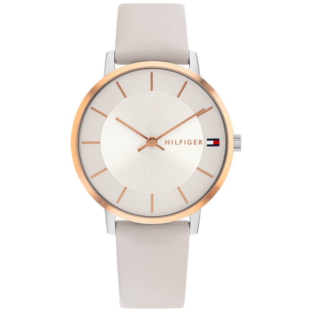 Tommy Hilfiger Montre Tommy Hilfiger en Cuir Gris