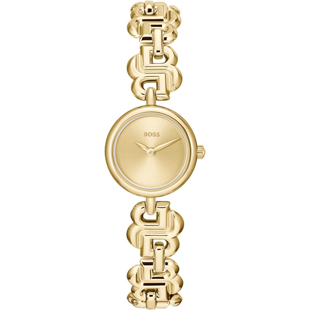 Hugo Boss Montre Boss Collection Double B Dressy en Acier et PVD Doré