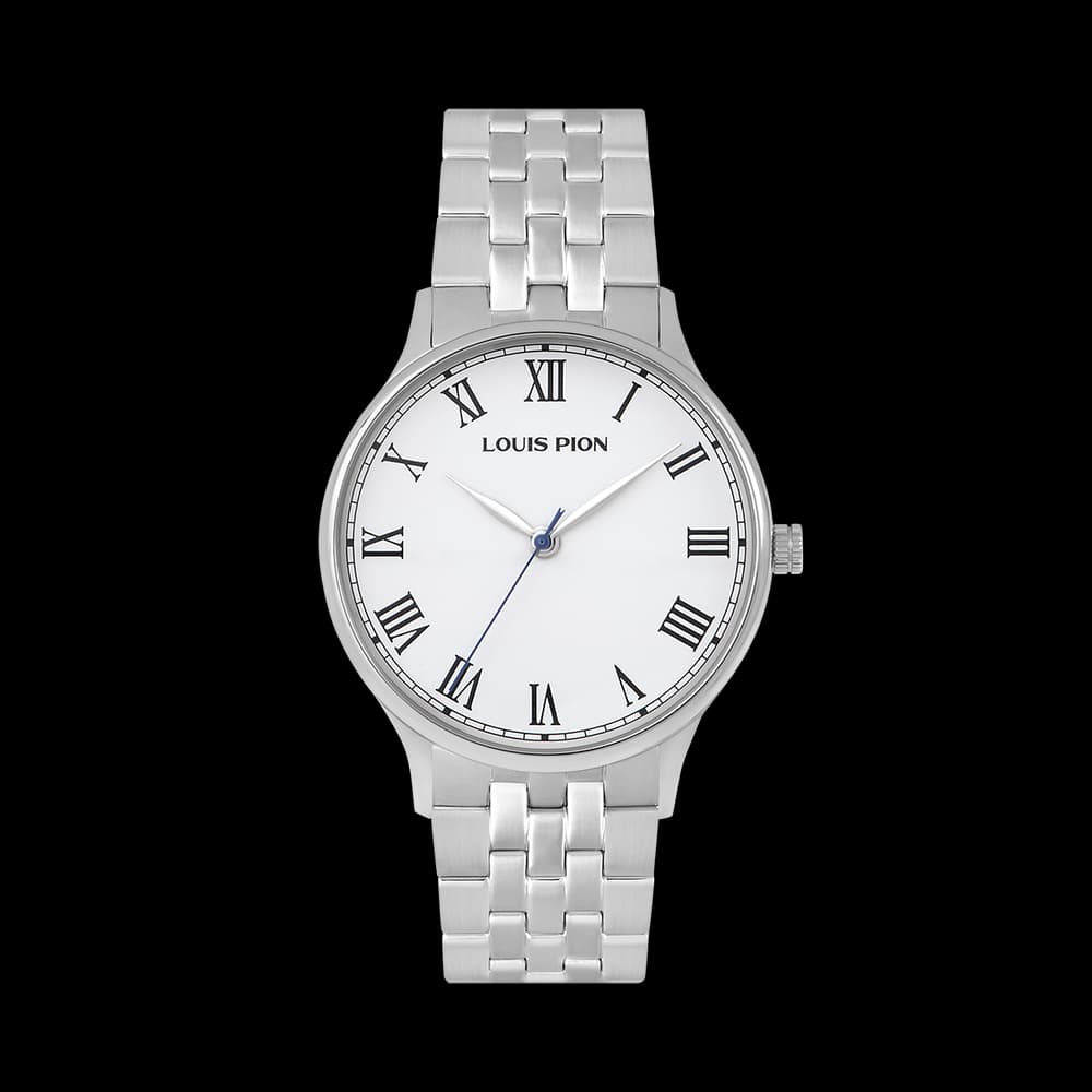 Louis Pion Montre quartz Homme Hector Blanc