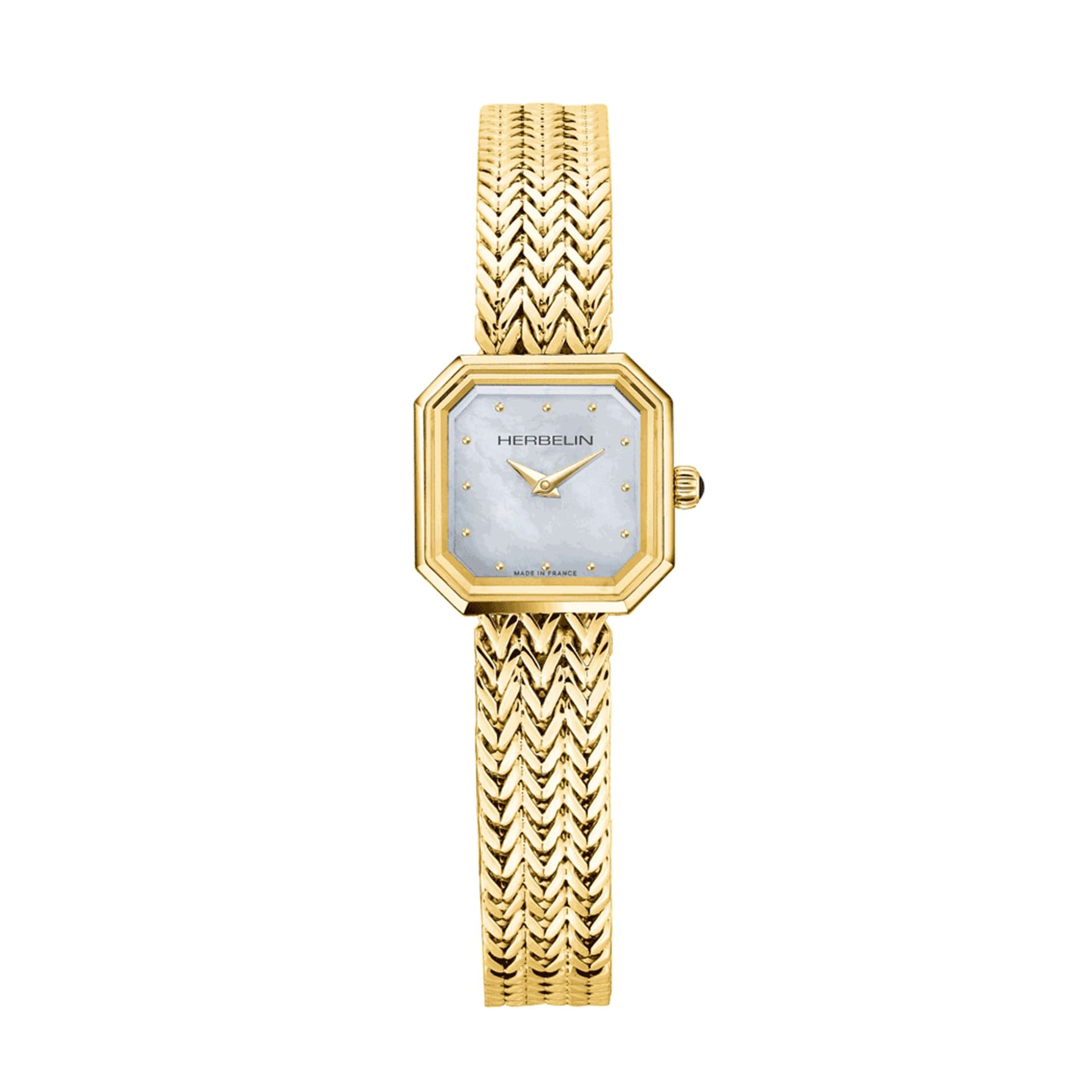 Michel Herbelin Montre michel herbelin Octogone Acier et PVD Doré 22,2 mm - 17436BP19