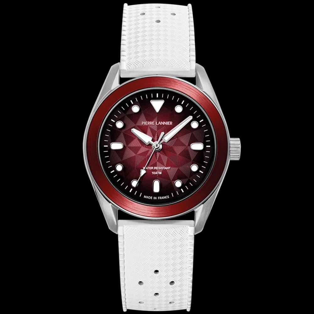 Pierre Lannier Montre quartz Homme Bora Rouge