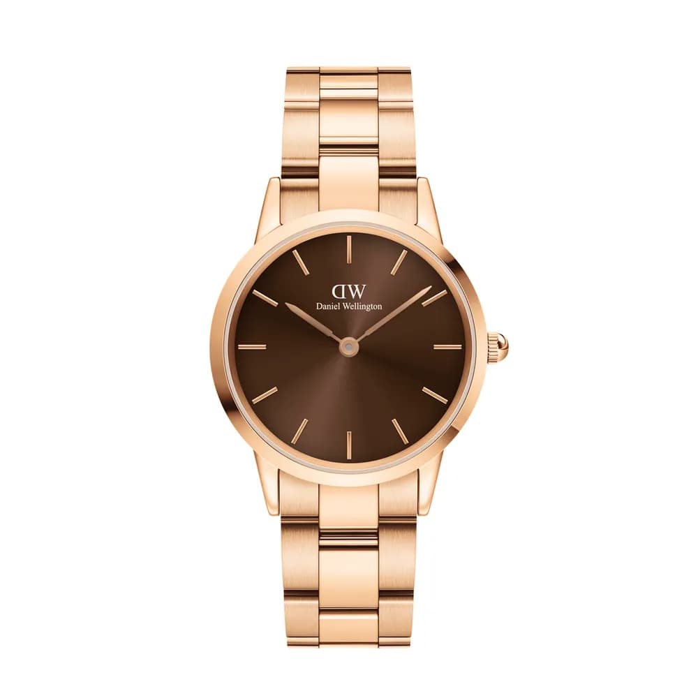 Daniel Wellington Montre quartz Femme Iconic Marron