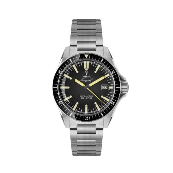 Yema Montre Yema Navygraf Heritage Cadran Noir Bracelet Acier