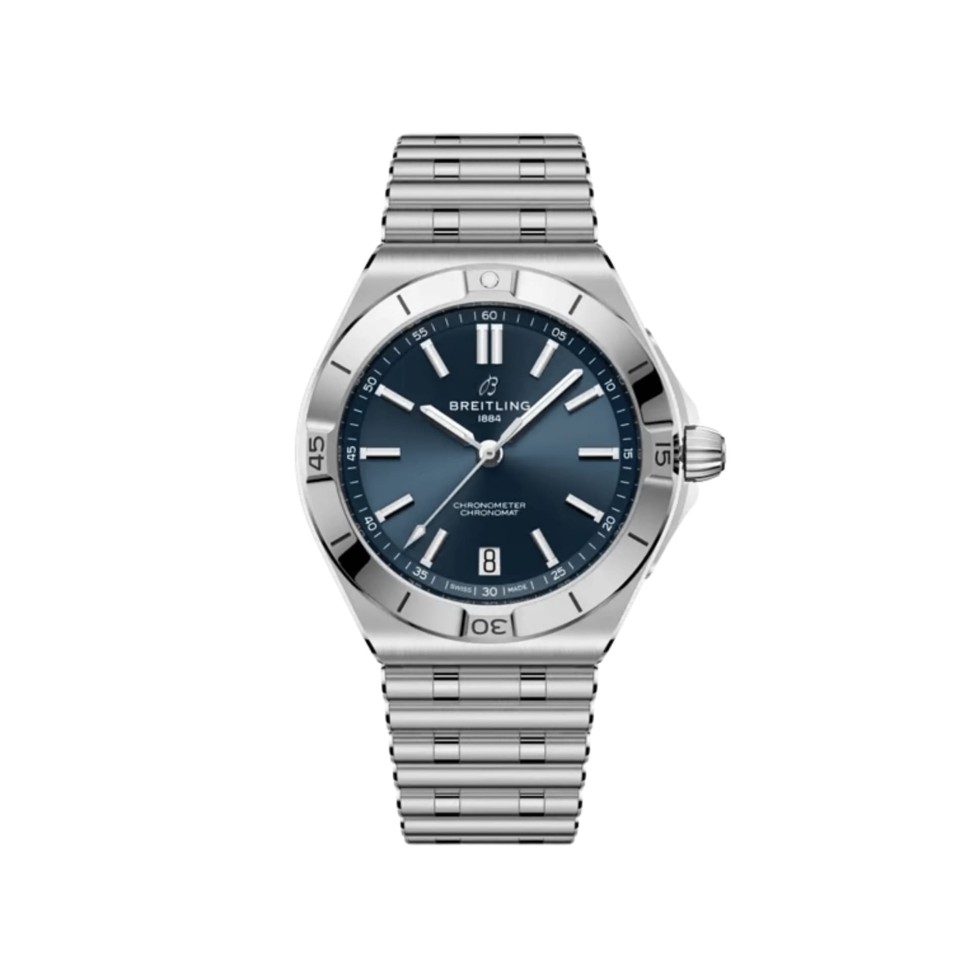 Breitling Montre Breitling Chronomat B31 automatique cadran bleu bracelet acier Rouleaux 40 mm