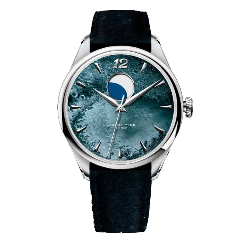Schaumburg Watch Montre the blue Rocky Moon