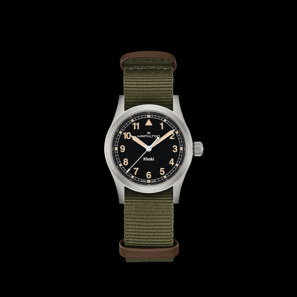 Hamilton Montre quartz Mixte Khaki field Noir