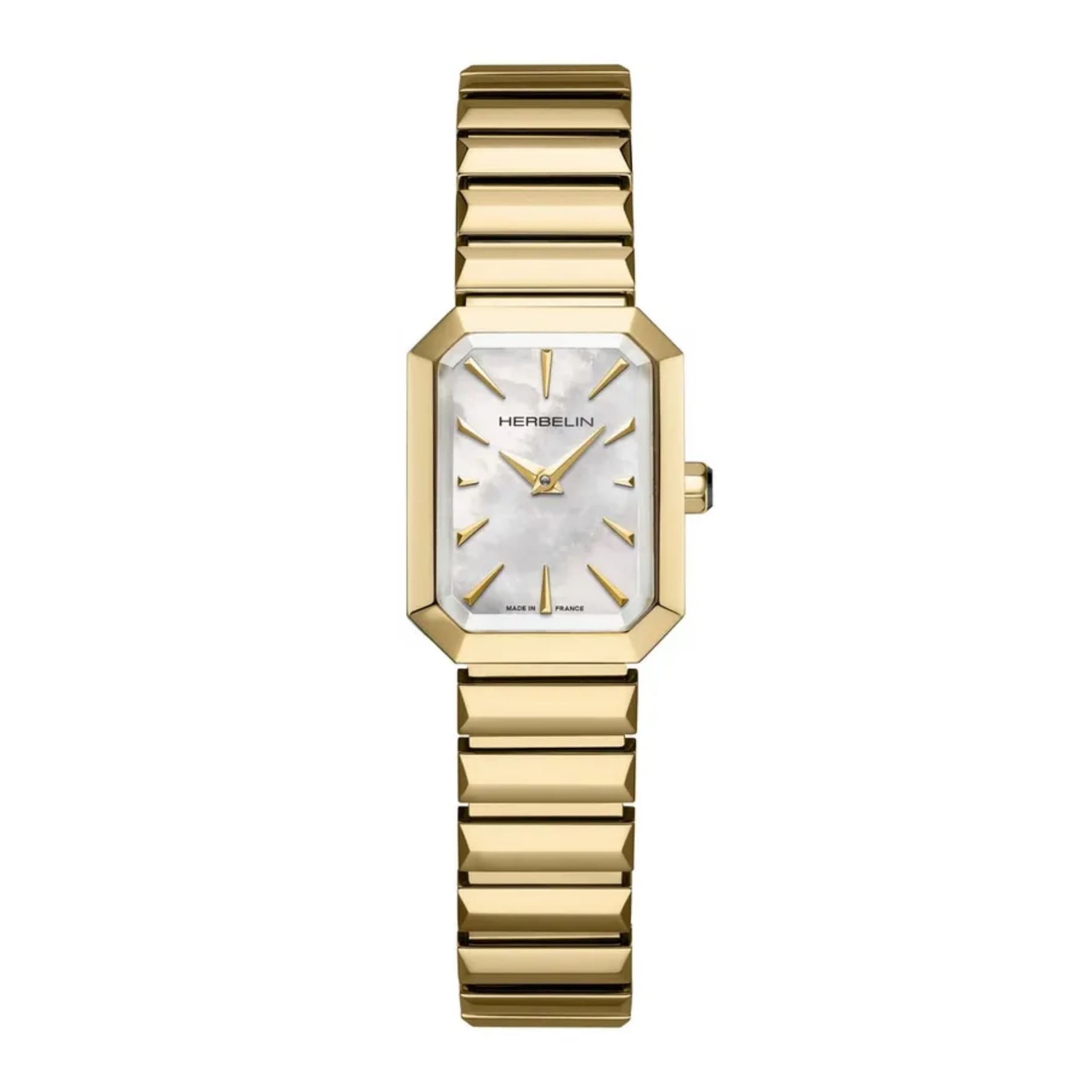 Michel Herbelin Montre Michel Herbelin Octogone Acier PVD Doré - 17556BP1N19