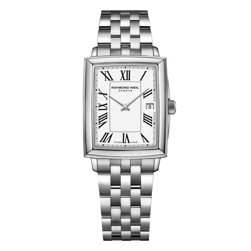 Raymond Weil Montre Toccata Square 22 x 28 mm - Cadran blanc 5925-ST-00300