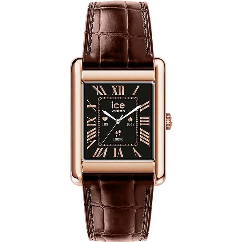 Ice Watch Montre Connectée Ice Watch Collection Ice Smart TKS 2.0 en Cuir Marron