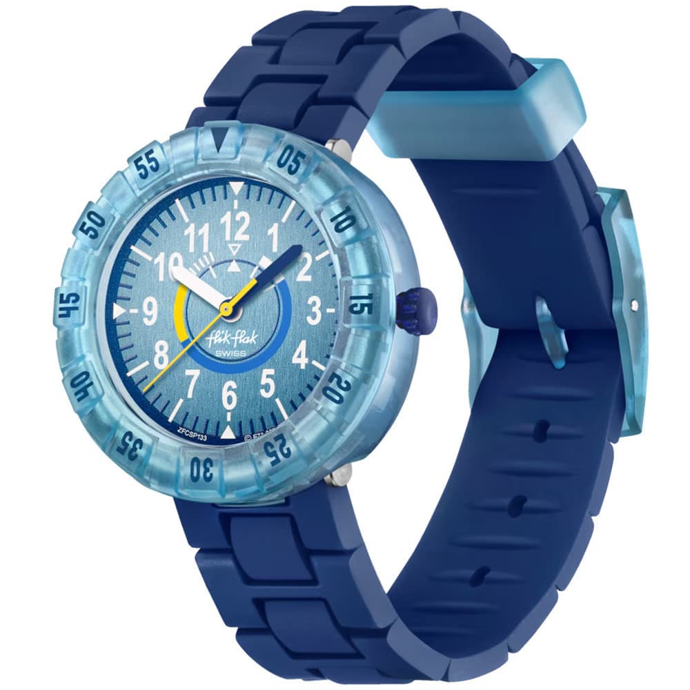 Flik Flak Montre Flik Flak en Silicone Bleu