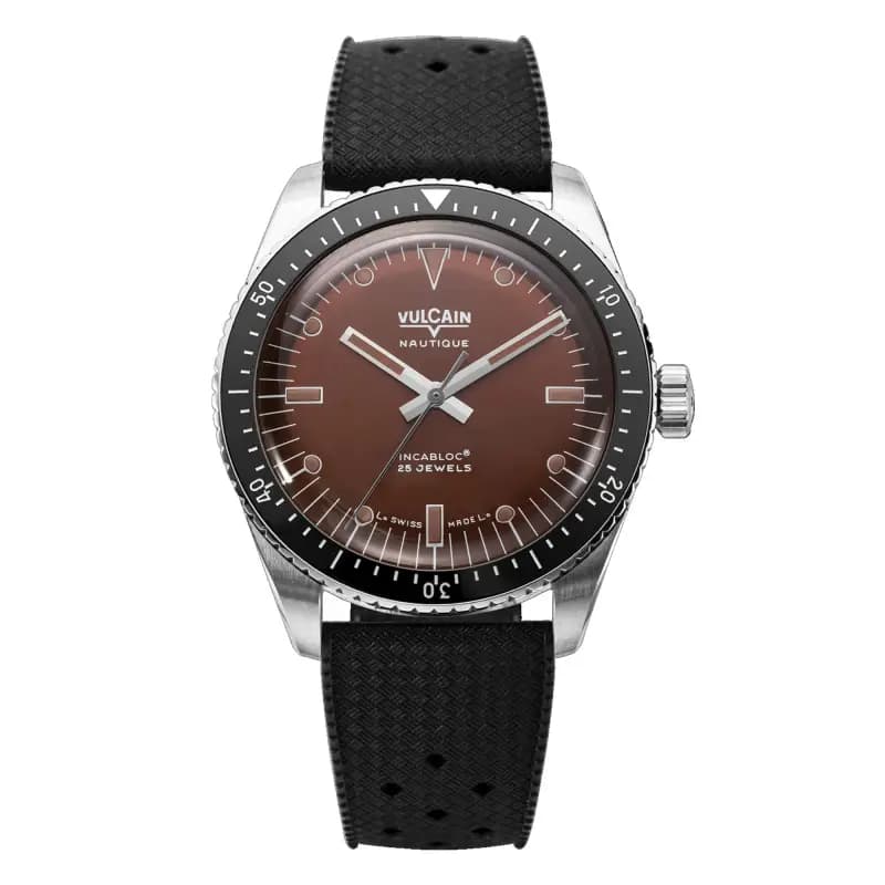 Vulcain Montre Skindiver Marron 660170A47