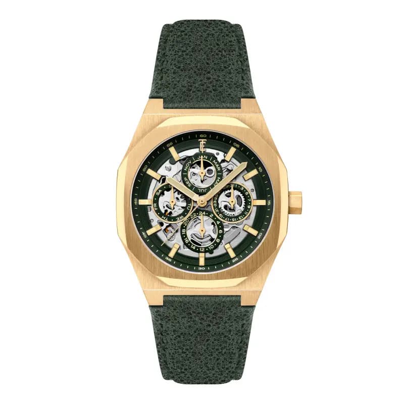 Thomas Earnshaw Montre Discovery Drake Triple Calendar Skeleton Automatic Spruce Haven ES-8308-03