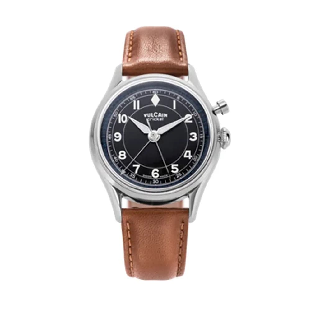 Vulcain Cricket Classique 36MM Black & White/Blue