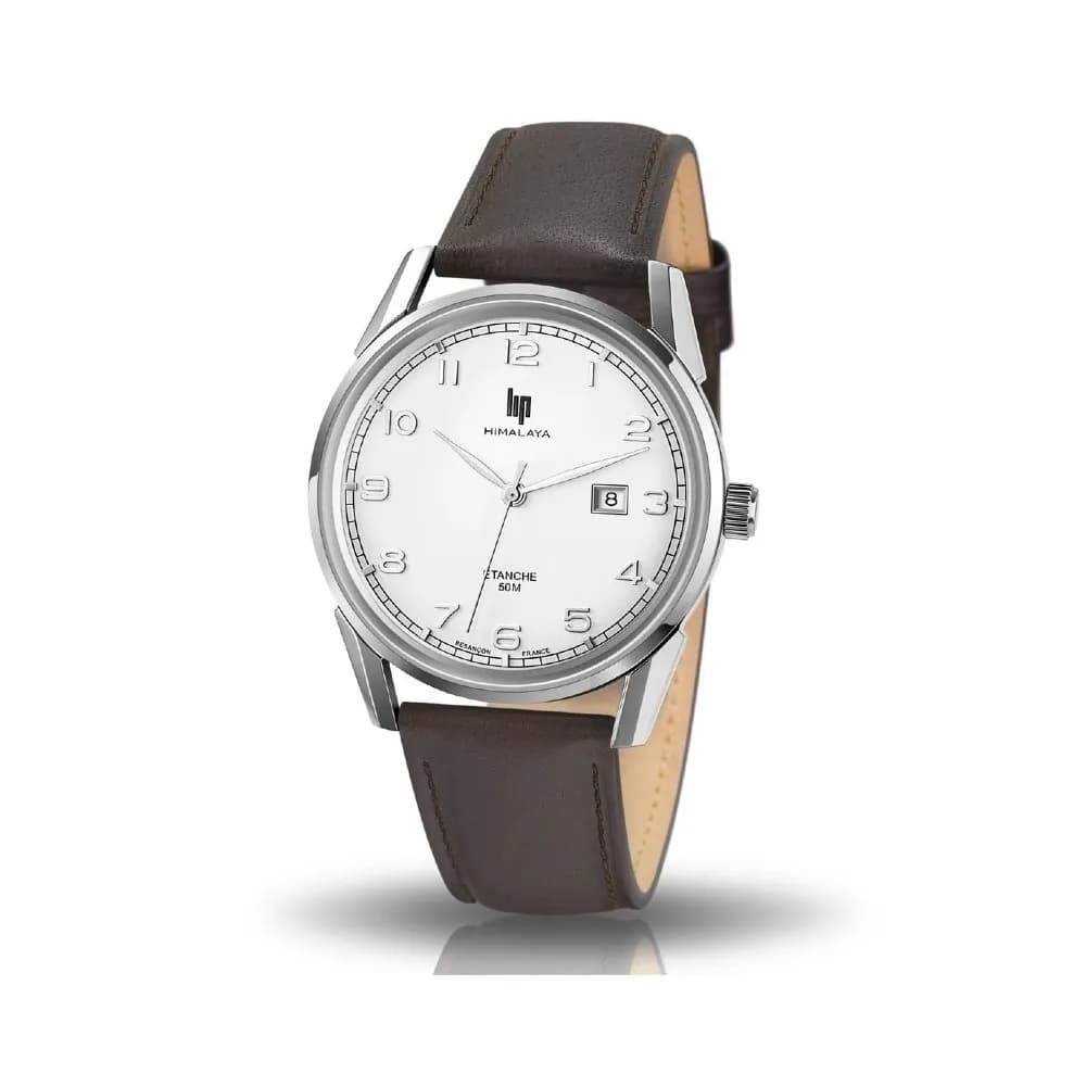 Lip Montre Lip Himalaya - Homme - cadran Blanc- 40 mm - Acier inoxydable - 671547