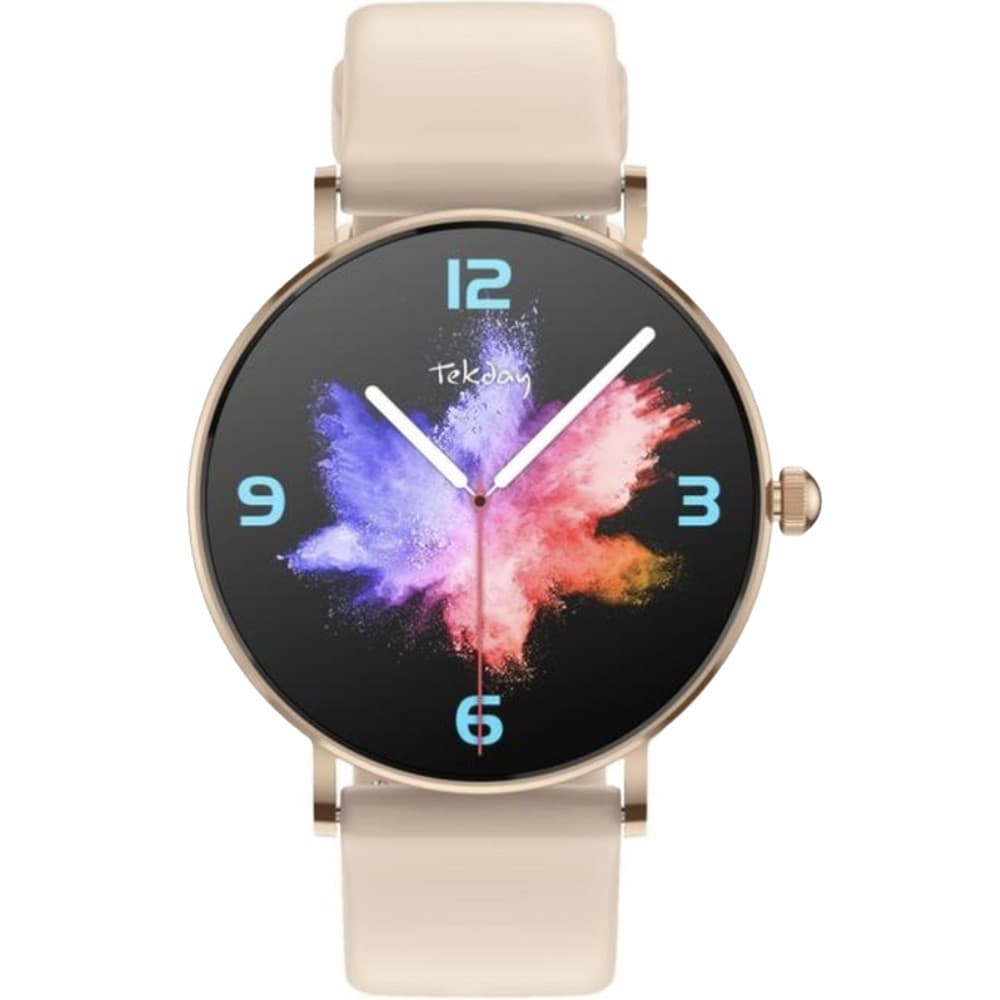 Tekday Montre Connectée Tekday en Silicone Rose