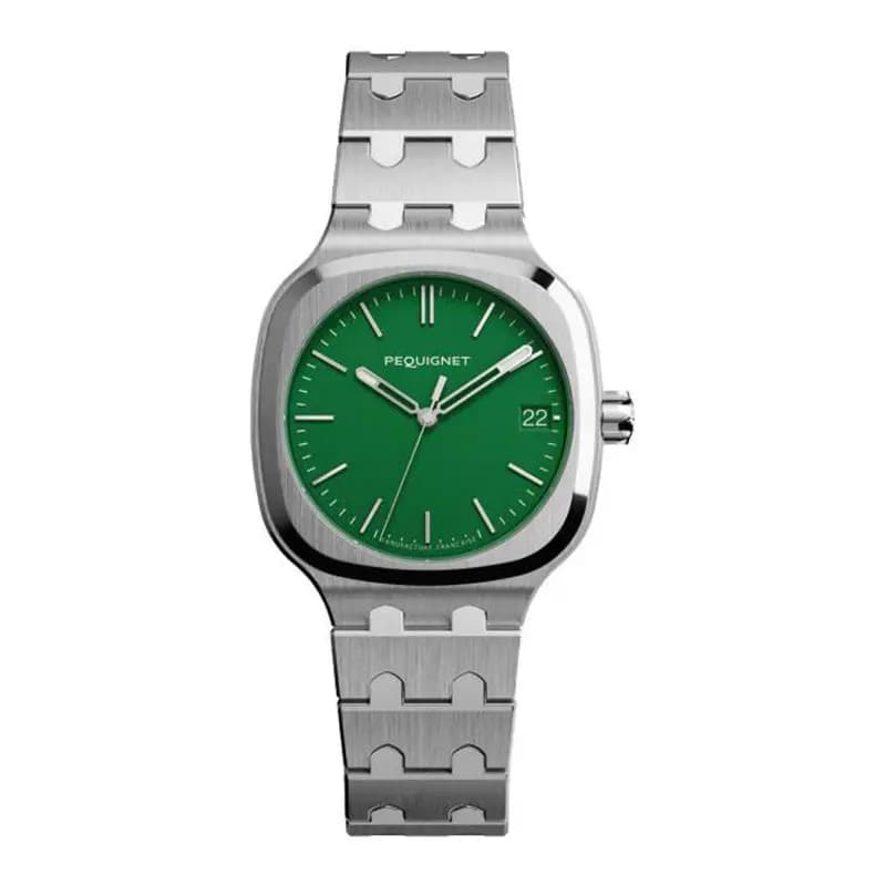 Pequignet Montre Concorde Vert Impérial 40mm 9040493