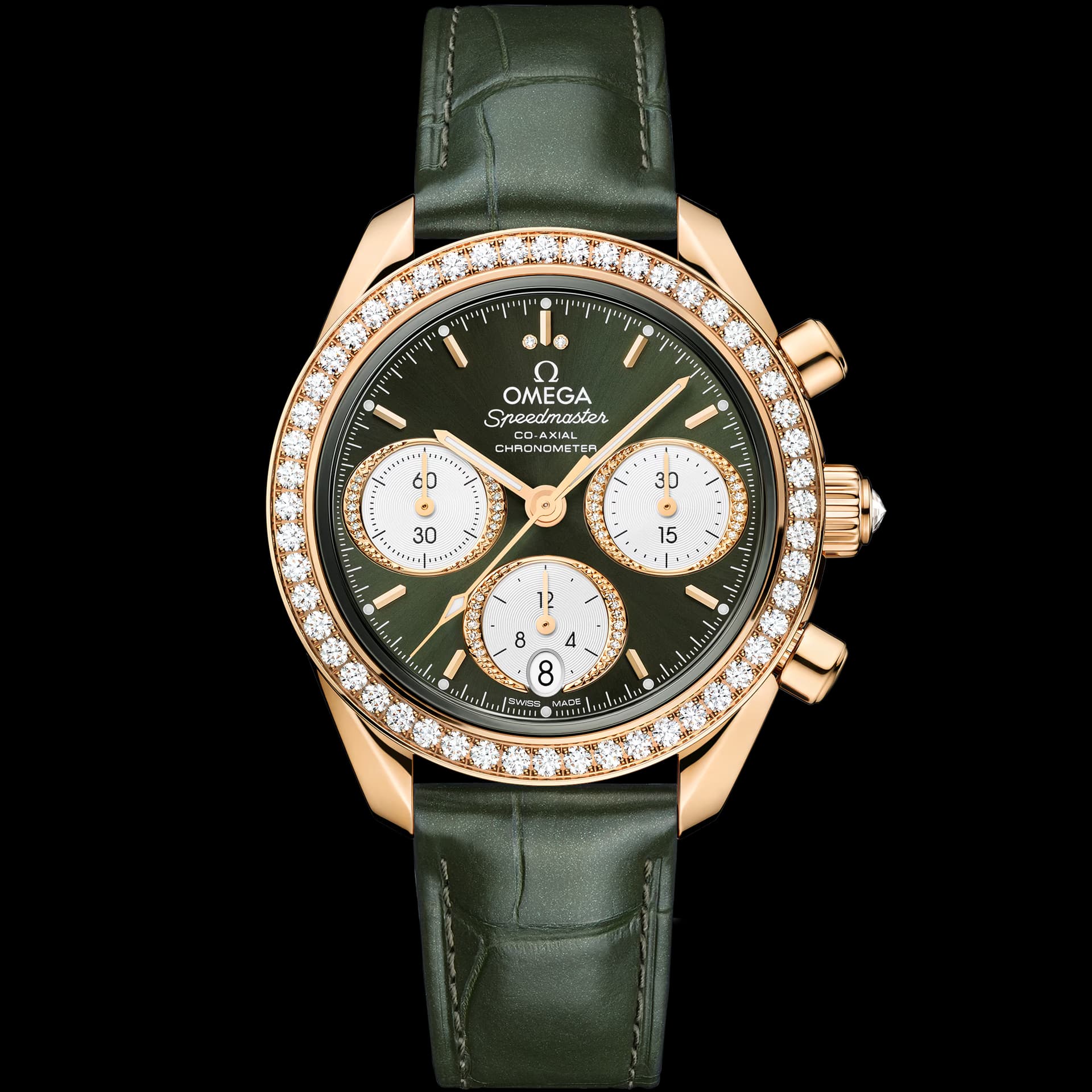 Omega Speedmaster 38 — cadran vert