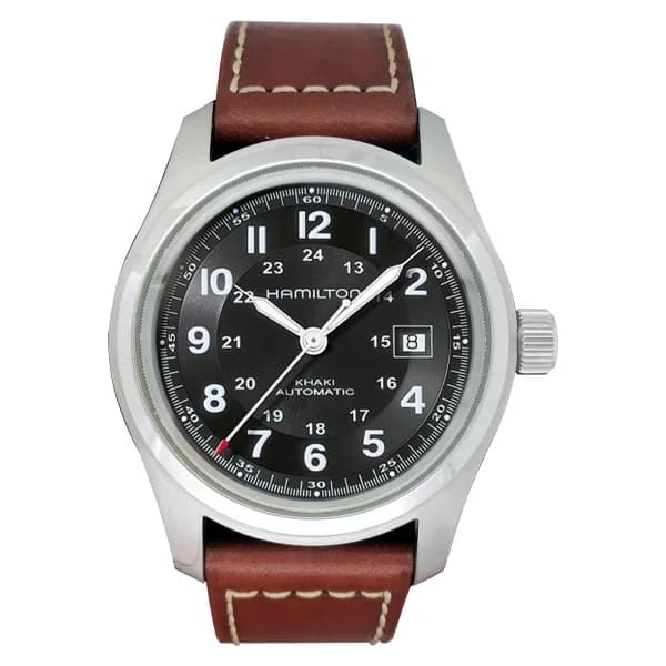 Daniel Gérard Montre Occasion Hamilton Khaki Field 42 mm Bracelet Cuir