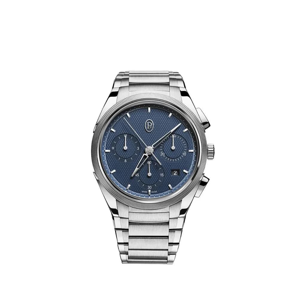 Parmigiani Fleurier Tonda Pf Chronograph Steel Platinum Milano Blue