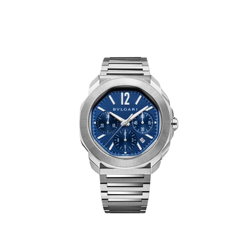 Bulgari Montre automatique Mixte Octo Bleu