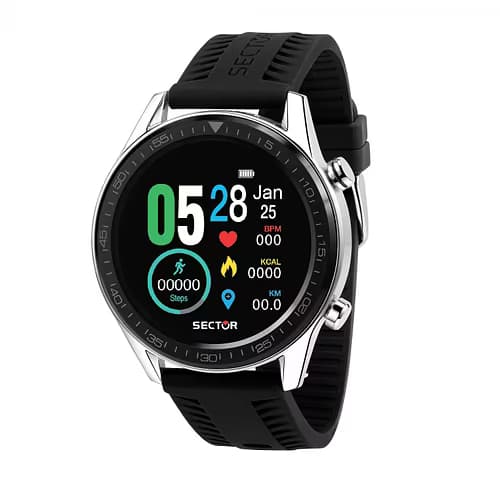 Sector Montre Connectée Mixte SECTOR en Silicone Noir