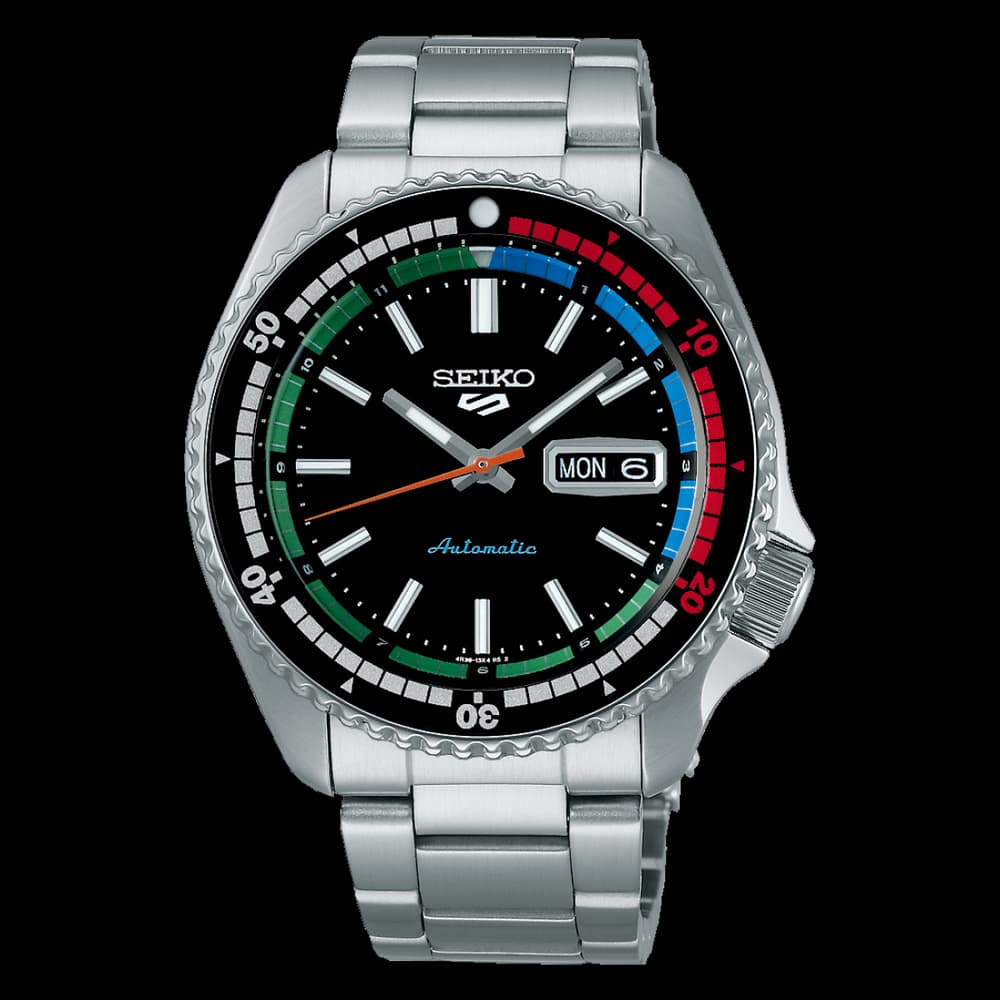 Seiko 5 Montre automatique Homme Sport Noir