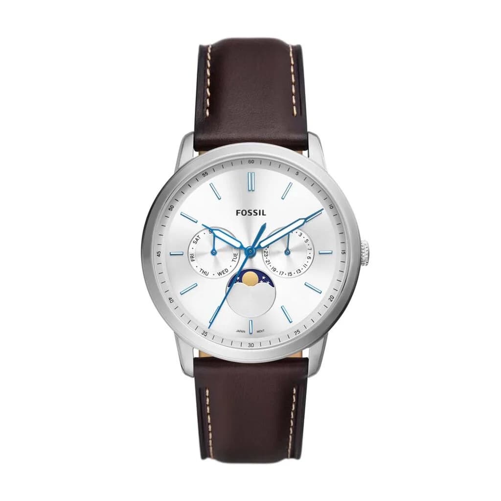 Fossil Neutra Minimalist — cadran argenté