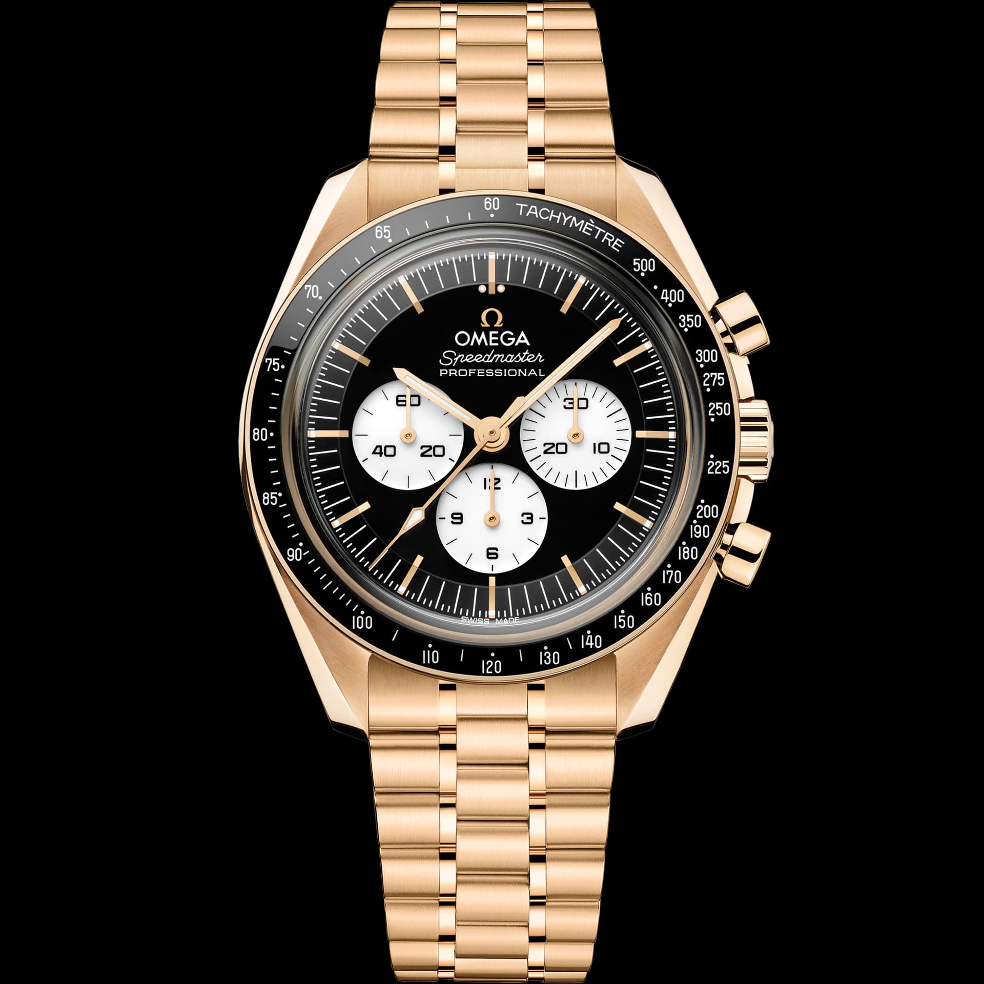 Omega Speedmaster 42 mm, or Moonshine™ sur or Moonshine™