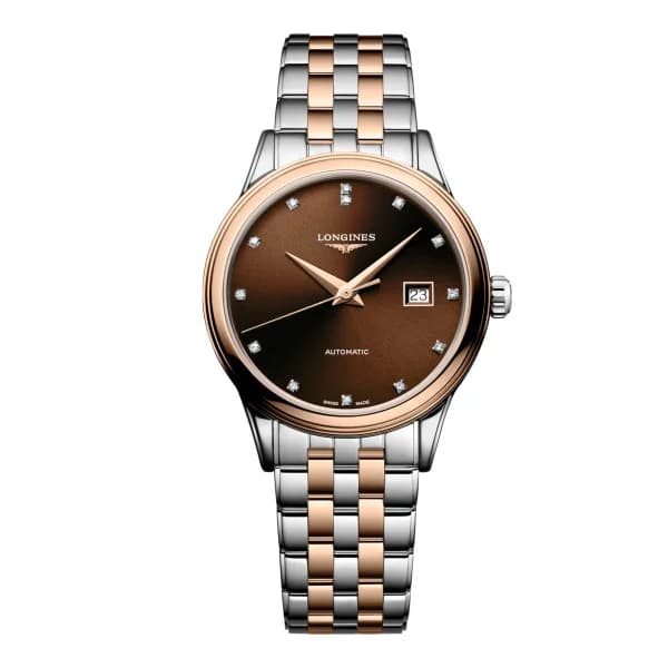 Longines Montre Longines Flagship classic 30 mm Automatique Cadran Brun "soleil" Bracelet Acier