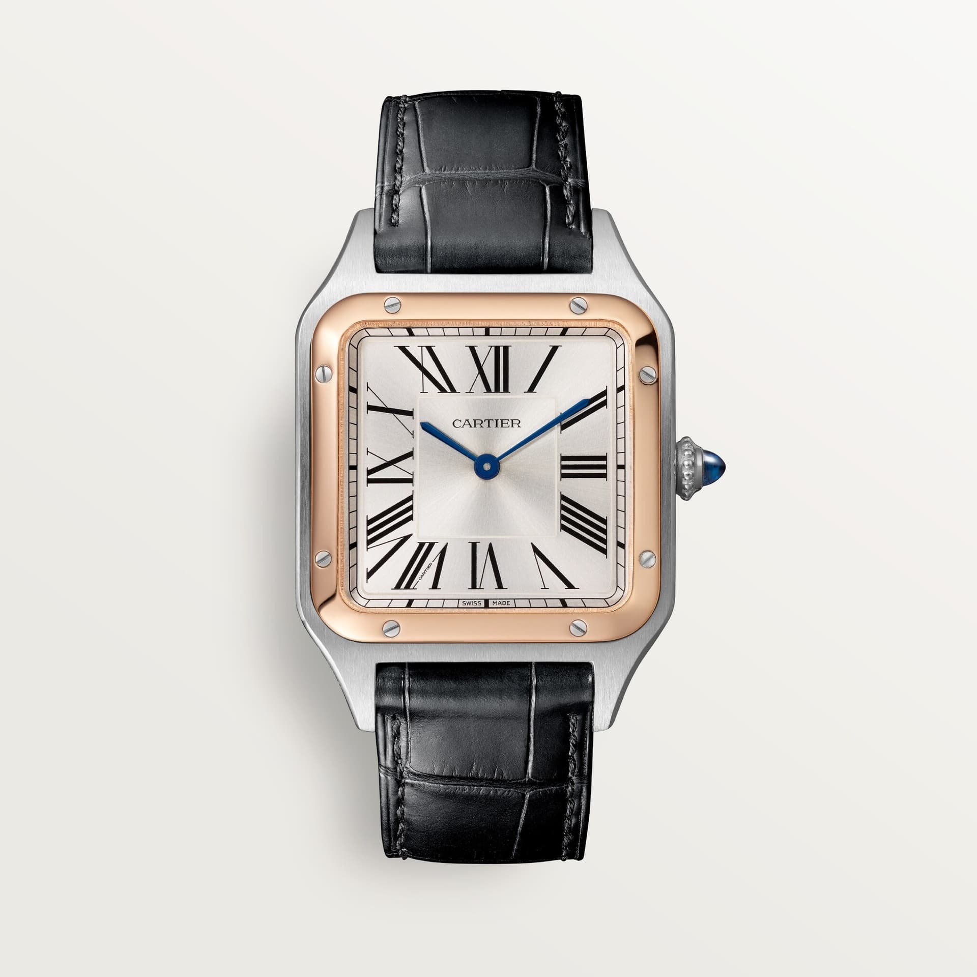 Cartier Santos-Dumont — cadran argenté 44 mm