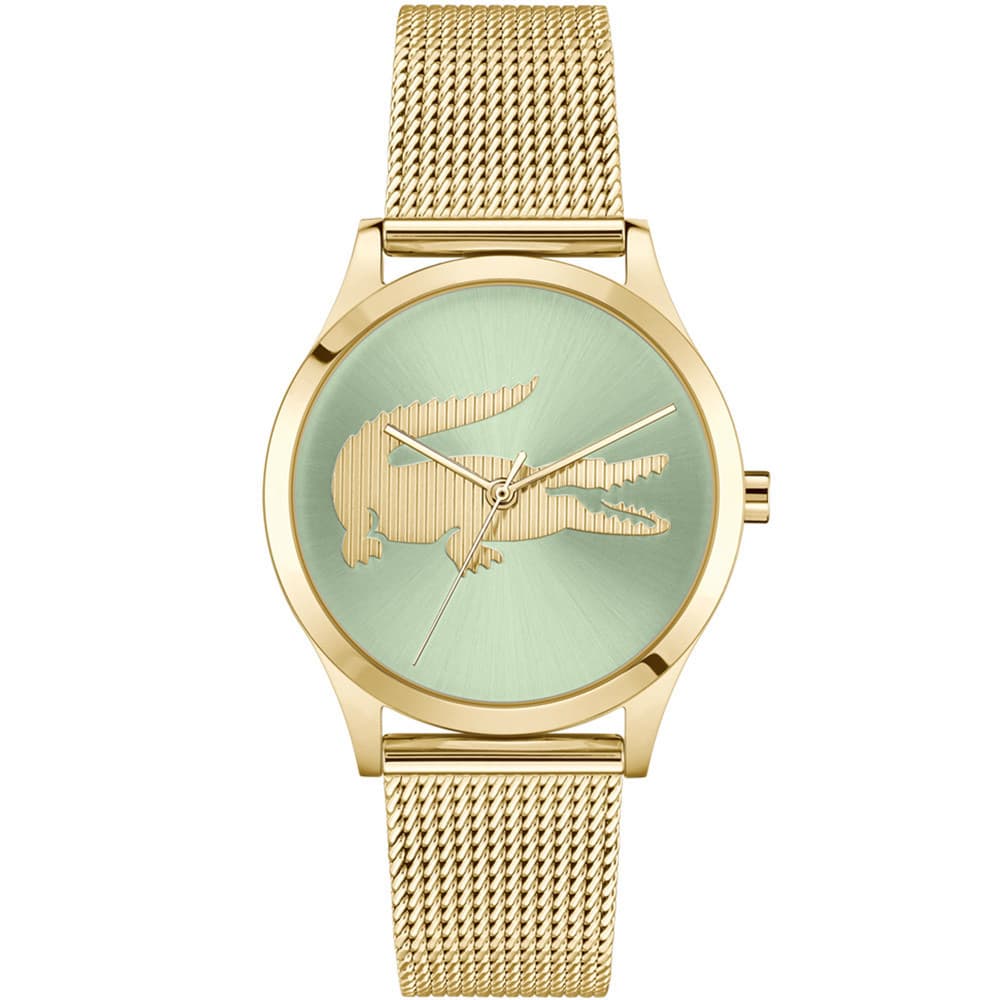 Lacoste Montre Lacoste Collection Crocodelle en Acier et PVD Doré