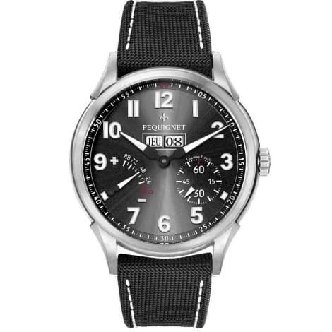 Pequignet Montre Pequignet Royale Titane Automatique Cadran Anthracite - 9032733-Cordura