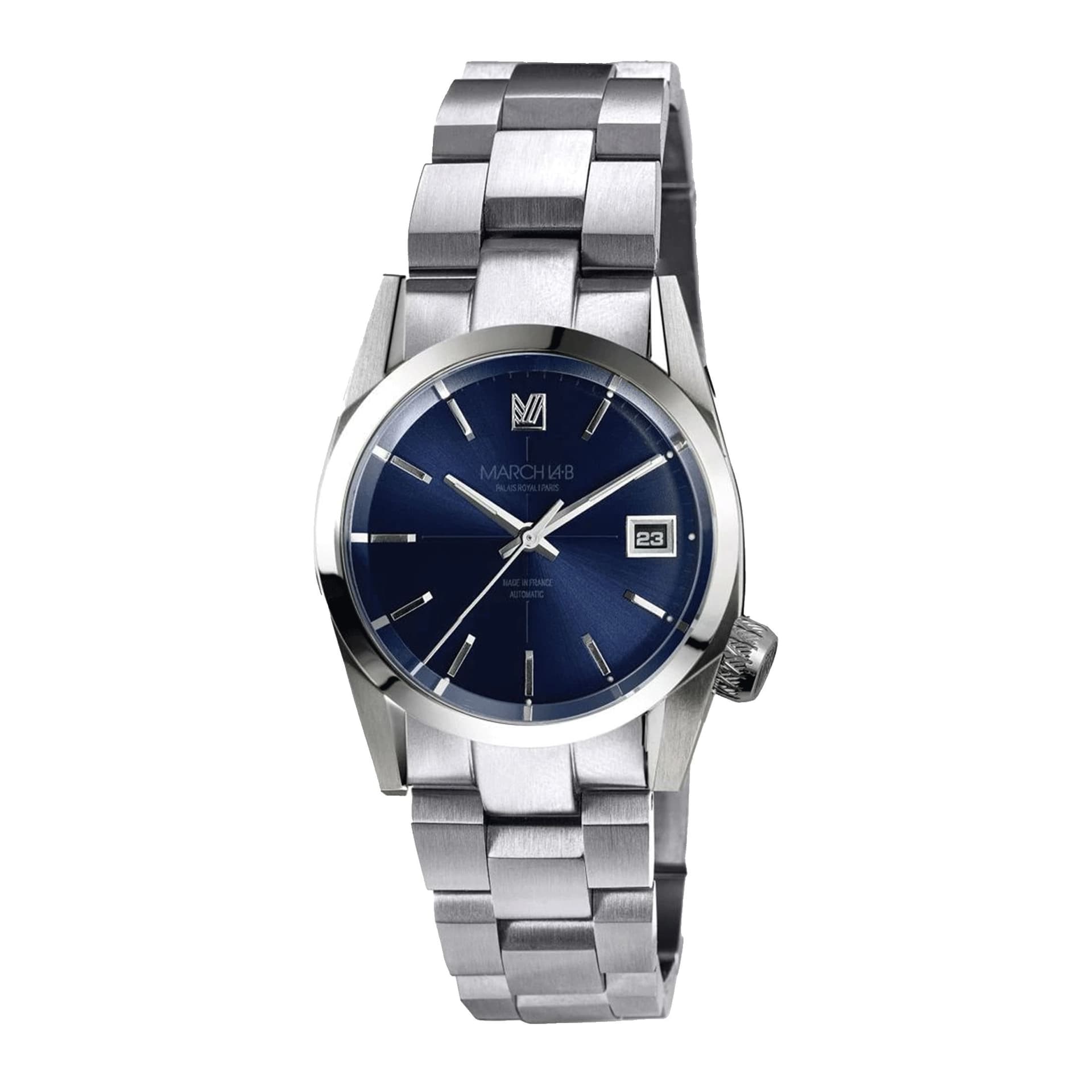 March LA.B AM69 Automatique - Navy - Acier brossé 3 maillons