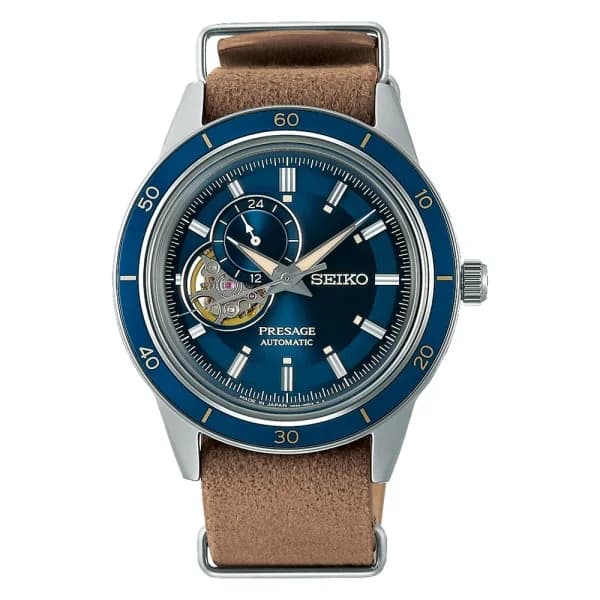 Seiko Montre Seiko Presage SSA453 Automatique Style 60s Coeur Semi-ouvert
