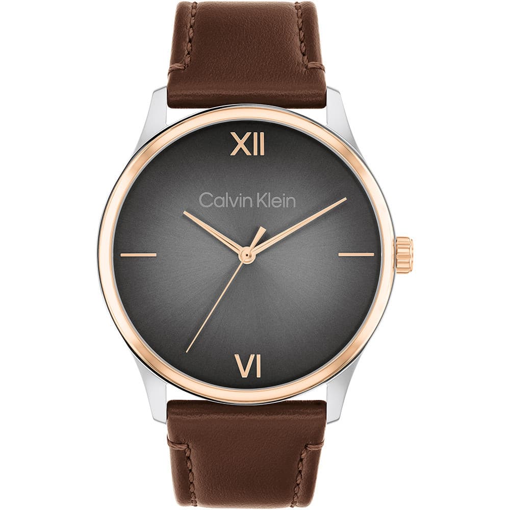 Calvin Klein Montre Calvin Klein Collection Ascend en Cuir Marron