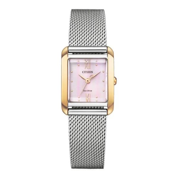 Citizen Montre Citizen Citizen L Carrée Eco-drive Cadran Rose