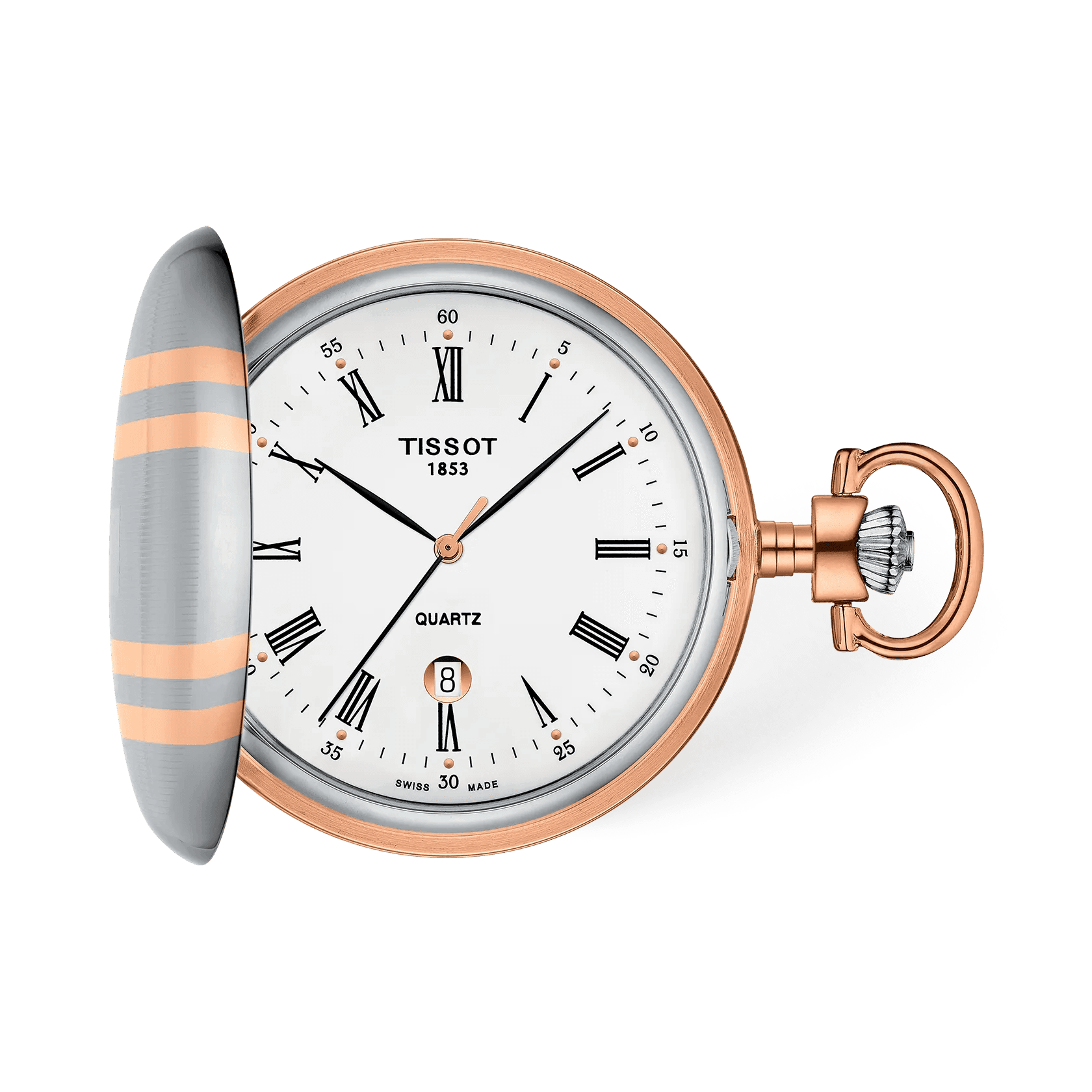 Tissot Savonnette 49.5mm — cadran blanc