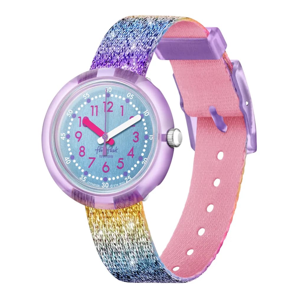 Flik Flak Montre Enfant Shine bright Bleu clair