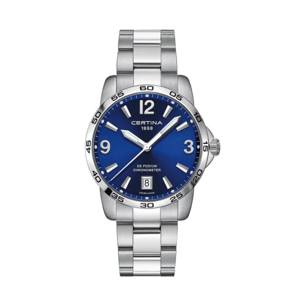 Certina Montre Certina DS Podium 40mm Quartz Cadran Bleu